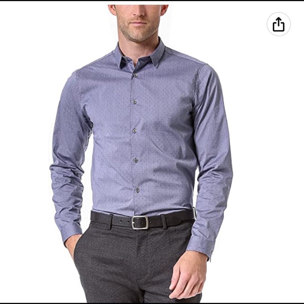 Theory Dotted Stephan Fieldspar Button Down Shirt - image 1